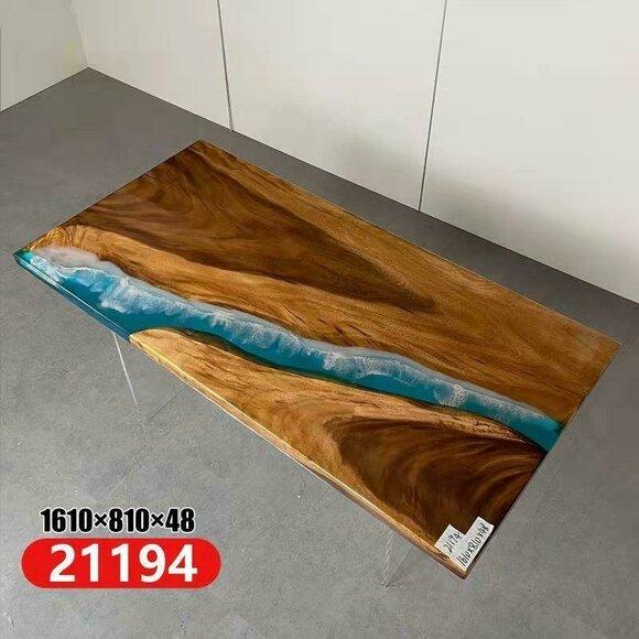Dining Table River Table Real Wood Solid Epoxy Tables 161x81 New River Table