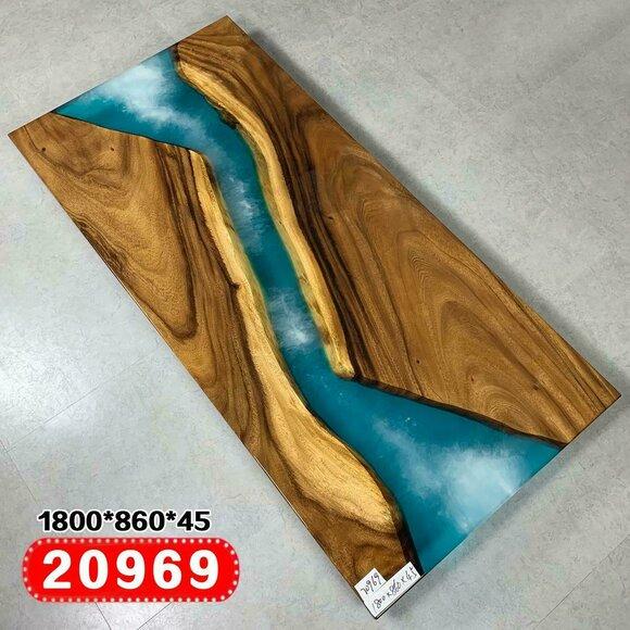 Luxury Tables Real Wood Epoxy Resin River Table Black Water Epoxy Furniture New