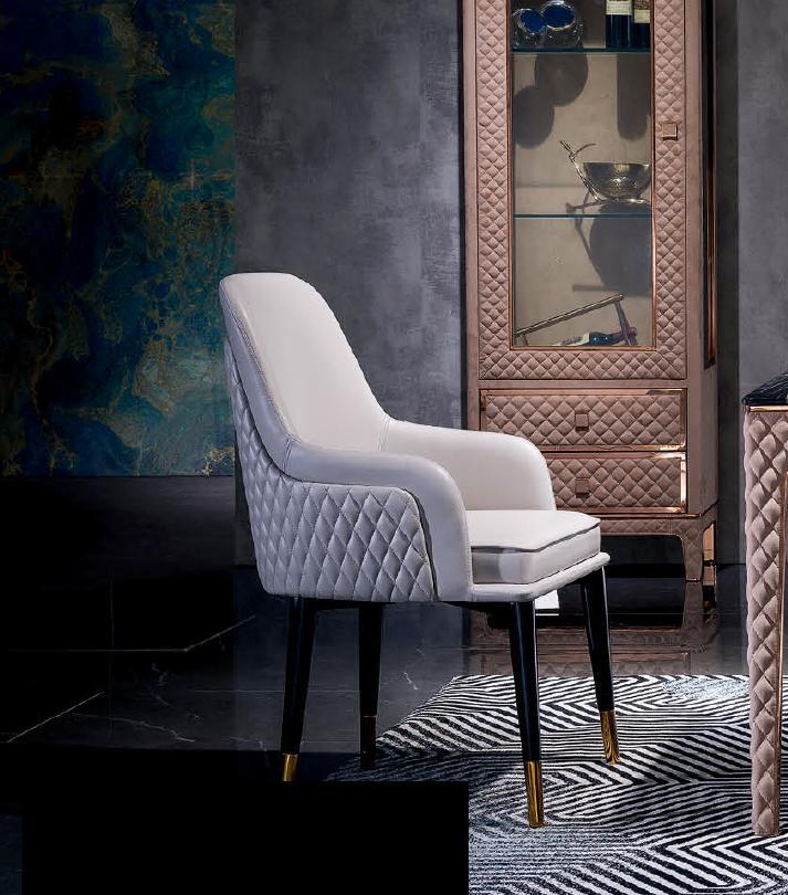 Modern style made of real wood & nappa leather 1x-armchair luxury design