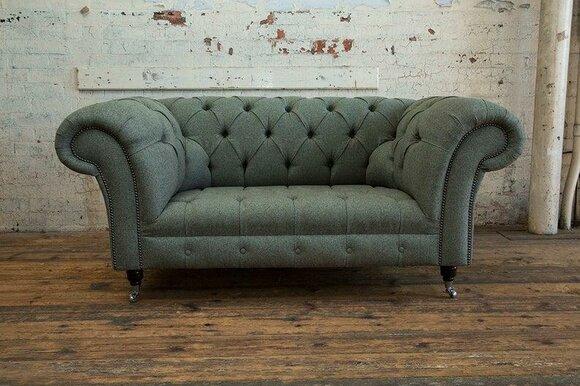 Upholstery sofa design luxury fabric sofas Chesterfield textile sofa 2 seater sofa