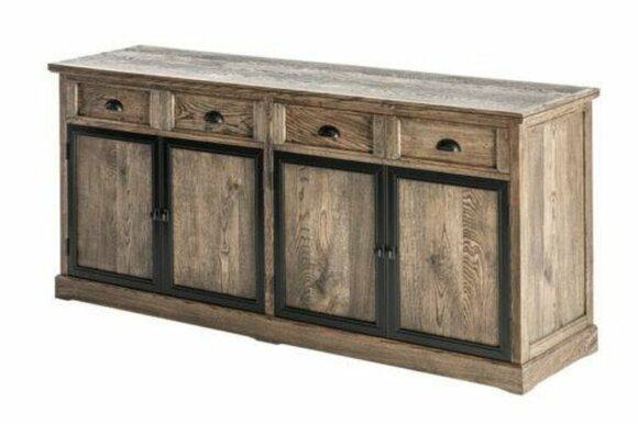 Chest of Drawers Dresser Side Lowboard Cabinet Living Room Shelf Wood Luxury