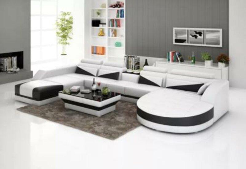 Corner sofa living area corner couch upholstery set sofa U shape leather sofa couch