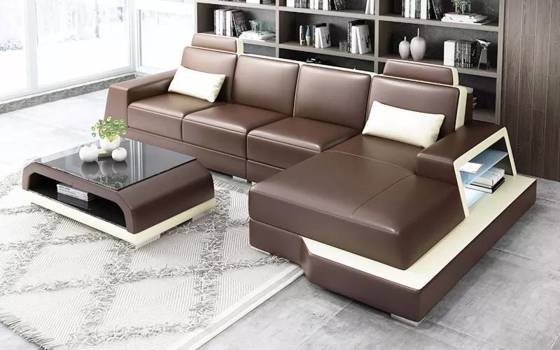 Living area corner sofa corner couch modern design sofa seat sets 2-piece upholstery
