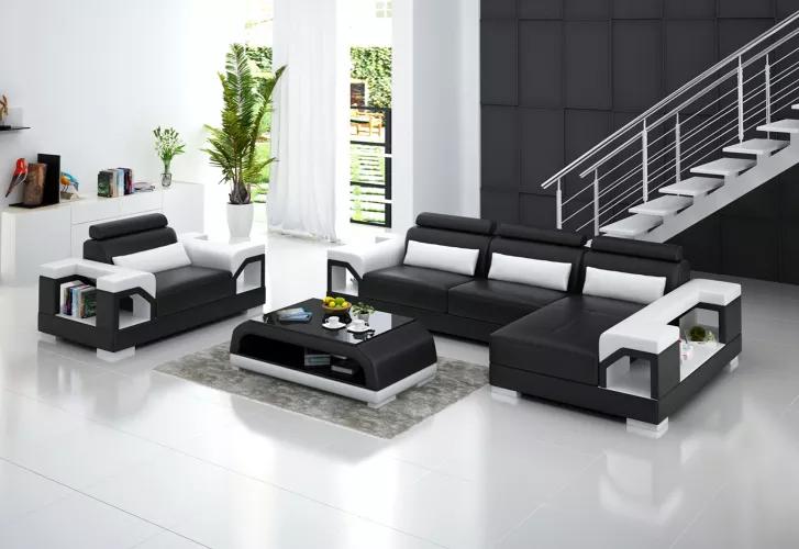 Corner sofa L\'Form armchair coffee table modern sofa leather sofa corner sofa upholstery 4-piece set