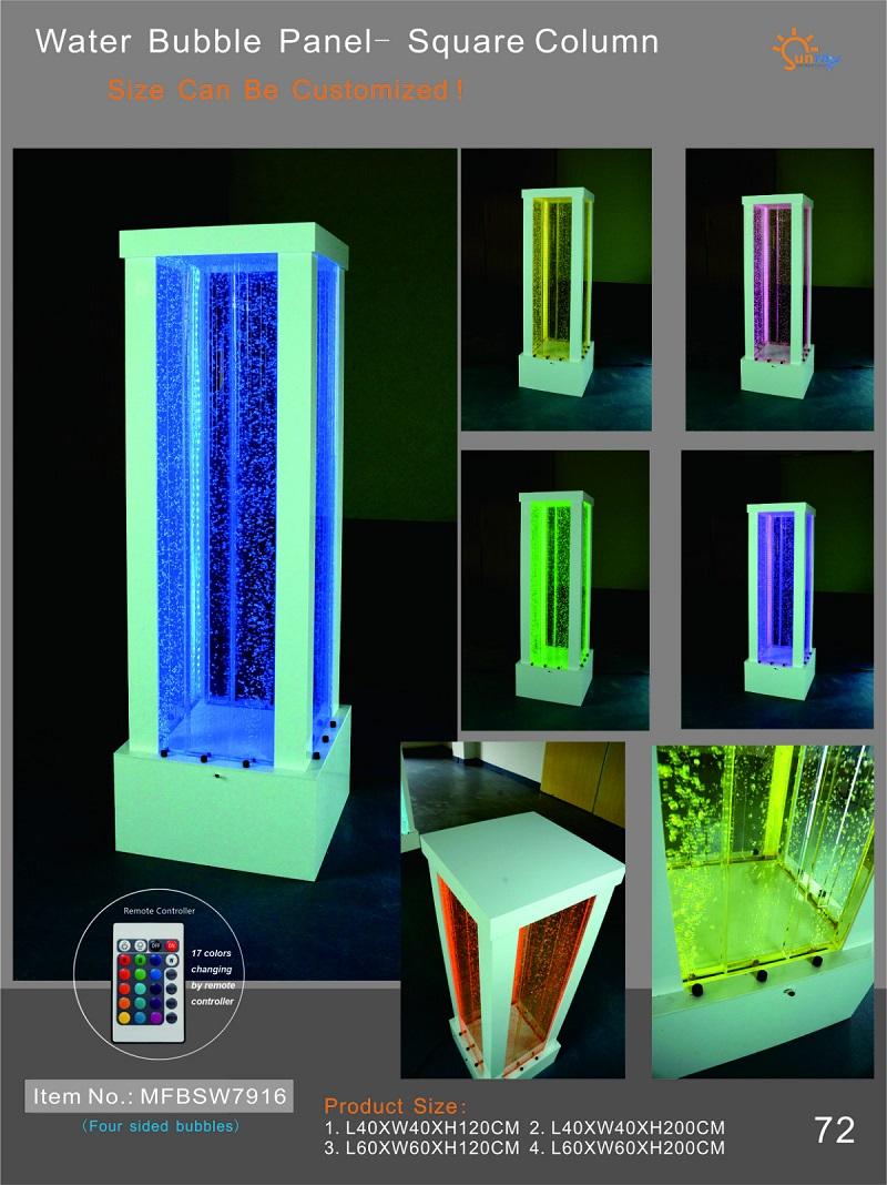 Water Column Pillars Water Feature Water Waterwall Club Restaurant Store Partition