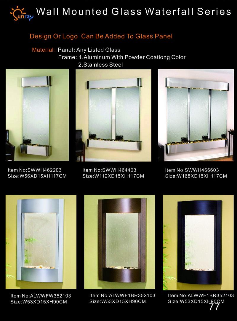 Modern partition wall water walls LED water wall illuminated wall columns 168*117cm