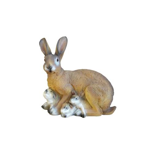 Bunny Statue Garden Figurine Decoration Statues Sculpture Deco Figurines 35cm Plastic