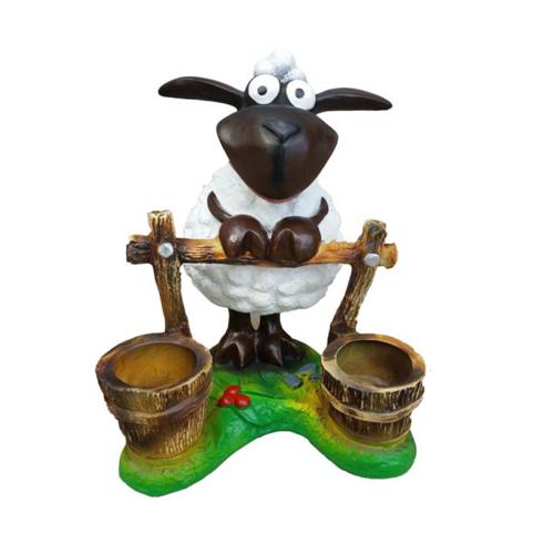 Funny Sheep Figurine Decoration Statues Sculpture Garden Decoration Figurines 60cm New