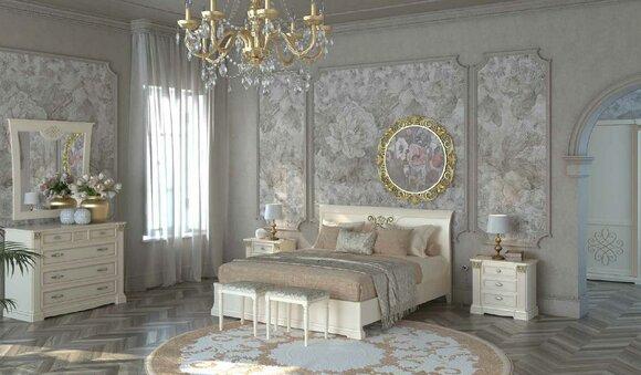 Bed Design Luxury Hotel Beds Marriage 180x200cm Sleeping Room Double Baroque Rococo