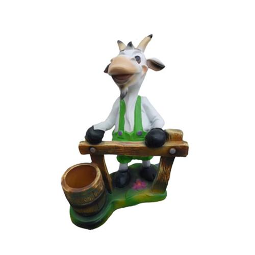 Figure Goat Funny Decoration Statues Sculpture Garden Decoration Figurines 48cm new