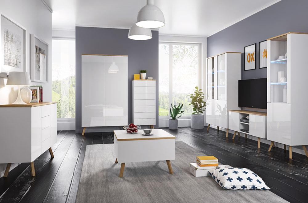 High Gloss Living Wall Wall Unit Living Room RTV Display Cabinet Sideboard Living Walls Wood