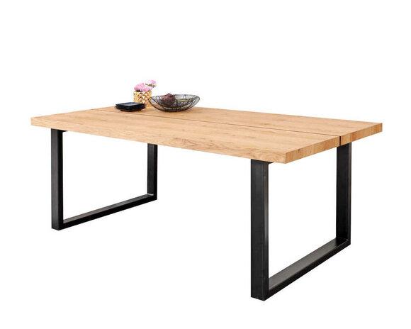 Dining Table Metal Legs Table Natural Wood New Loft Furniture Tables Furnishing