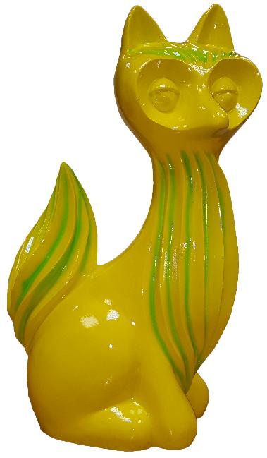 Figurines Abstract Statues designer Loft Colorful Sculptures Abstract Figure Fox