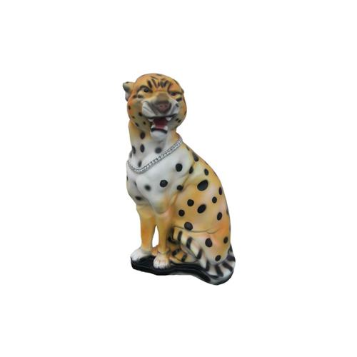 Decoration Garden Figurines Statue Sculpture Leopard Decoration Statues Figurine 70cm Chain