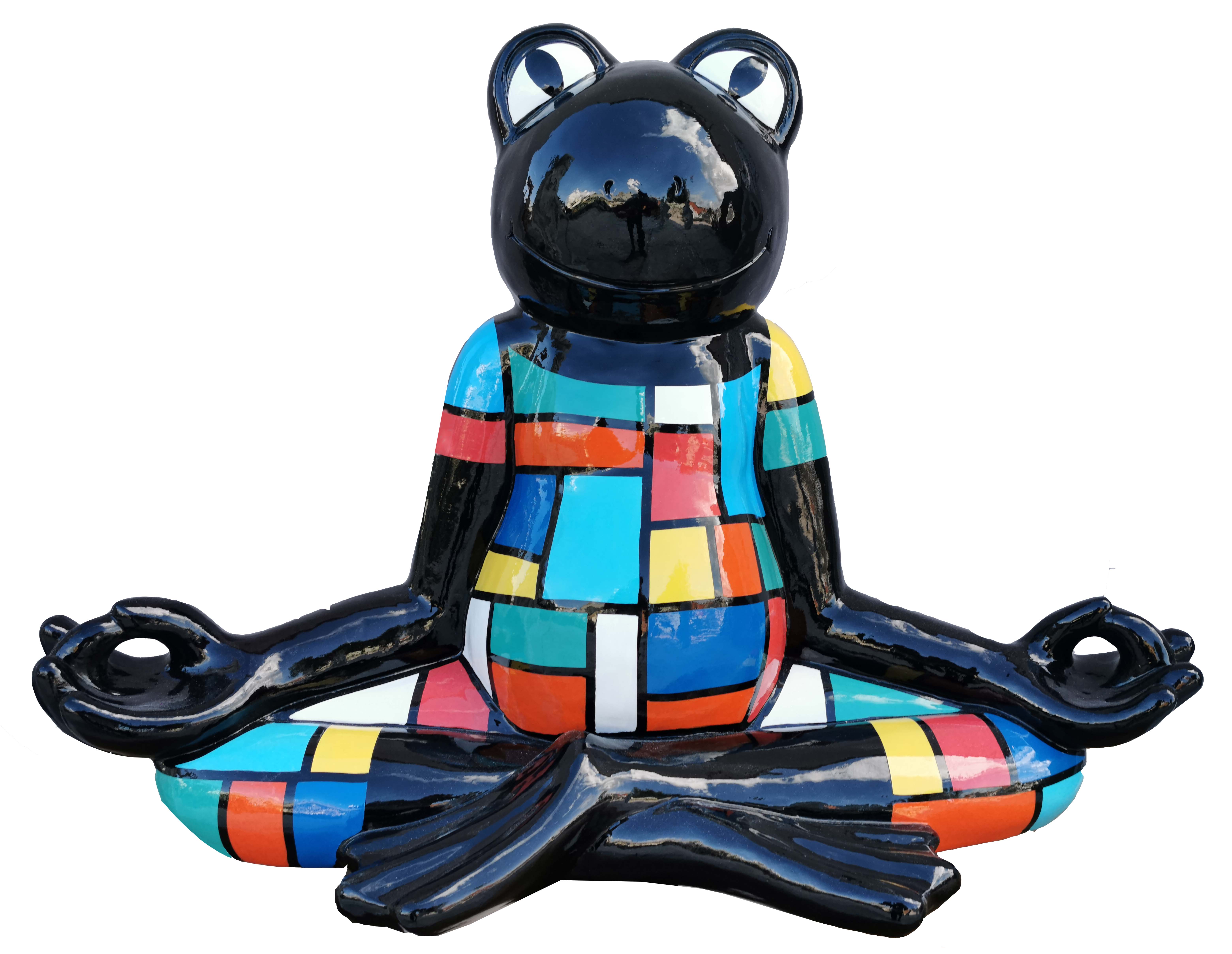 Modern Abstract Figures Designer Sculptures Figurines Garden Frog Yoga New