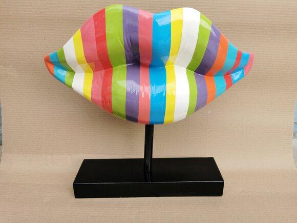 Modern Abstract Design Lips Sculpture Decoration Sculptures Living Room