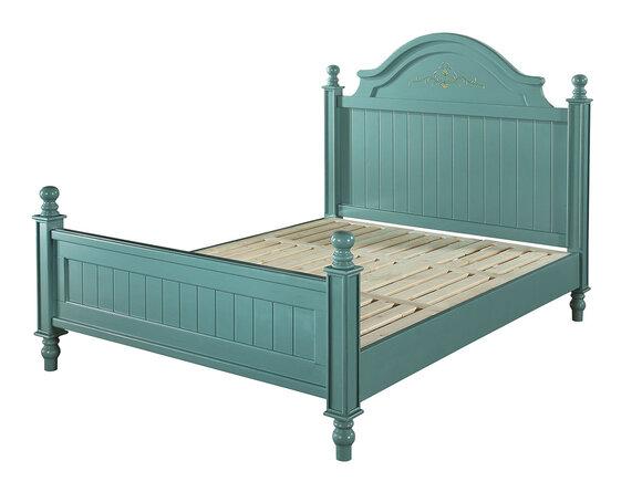 Green Bed Practical Upholstered Bed Luxury Double Bedroom Design Beds