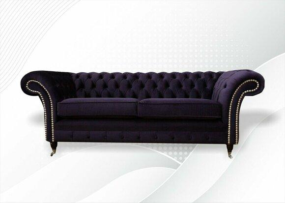 Chesterfield 3 Seater Sofa Purple Modern Sofas Couches New Modern Furniture Fabric