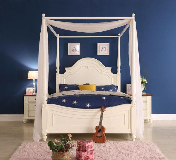 Luxury Canopy Bed Real Wood Bed Design Beds Classic Bedroom Furniture New