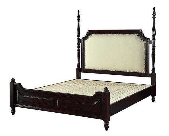 Bed Cushion Country Luxury Double Hotel Beds Sleeping Room Wood 180x200cm New