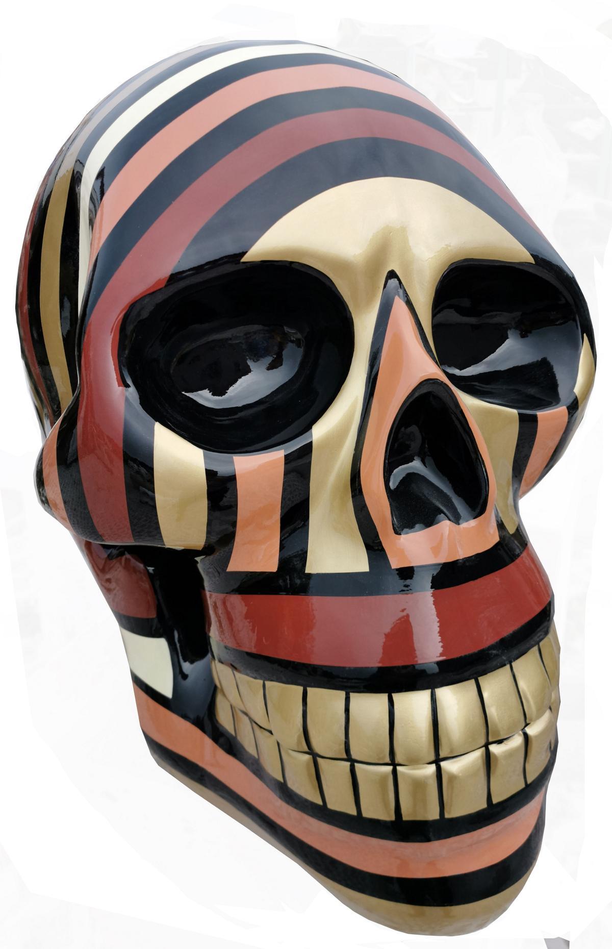 Dead Modern Abstract Design Head Skull Sculpture Decoration Sculpture Deco New