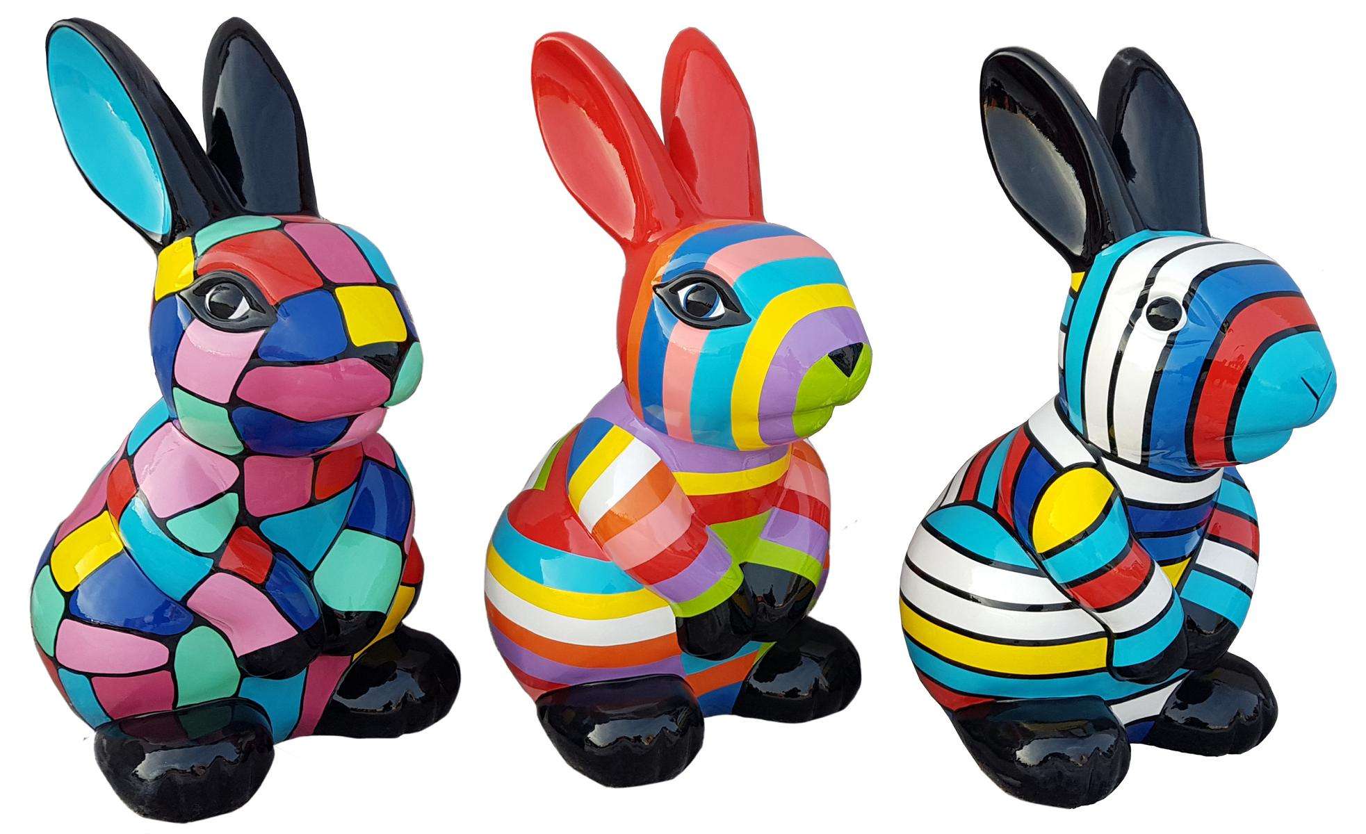 Bunny Garden Designer Figurines Modern Decorations Figurines Sculpture Sculptures