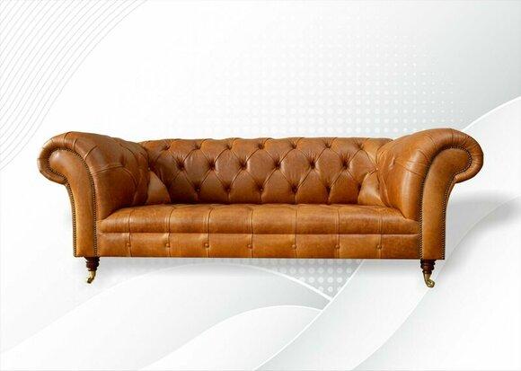 Chesterfield 3 seater brown three seater couches leather sofa new leather sofa furniture