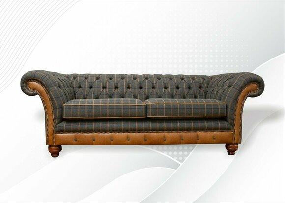 Chesterfield 3 seater gray three seater living room design couches upholstery sofa new