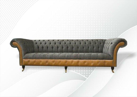 XXL Sofas Chesterfield Upholstery Design Luxury Sofa 4 Seater Leather Couches Couch
