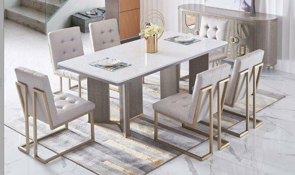 Luxury Furniture Dining Table Dining Room Living Room Marble Wood Design Tables New
