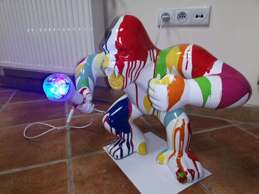 Gorilla Figurines New Design Figurine Statue Sculpture Abstract Patio Decoration Decoration