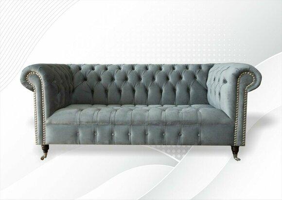 Chesterfield creative furniture new modern design textile living room couches grey