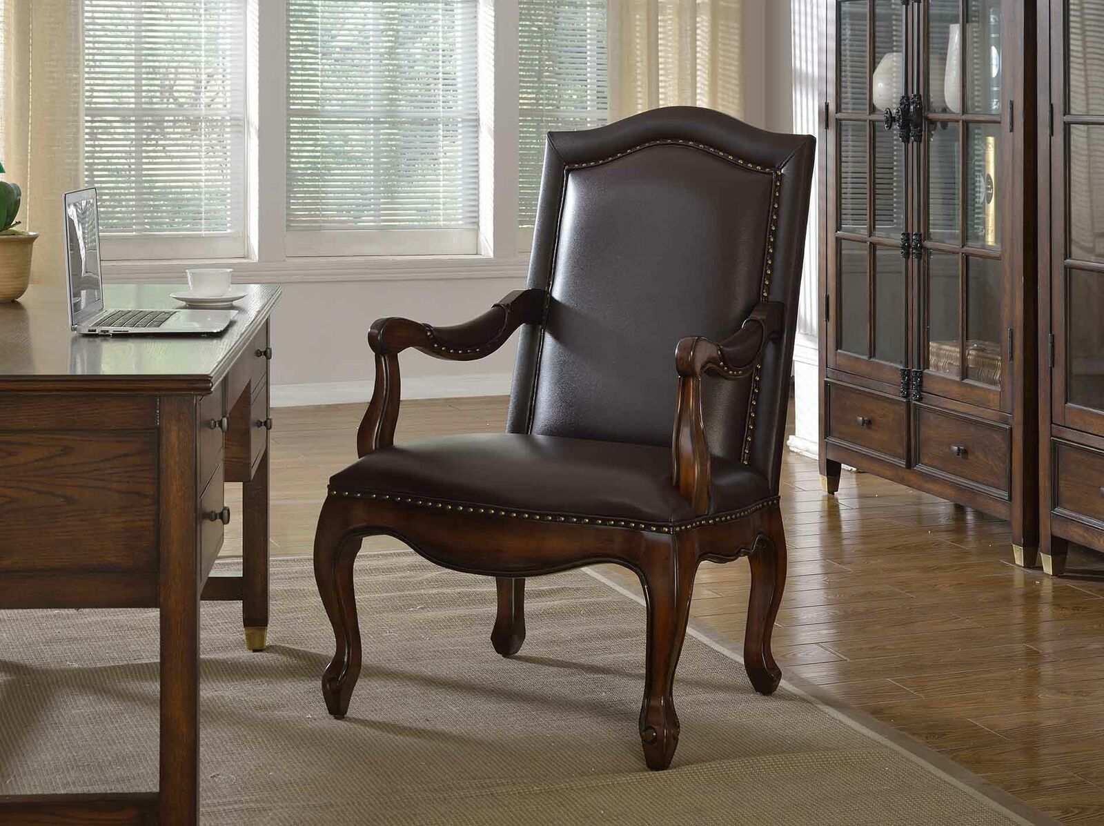 Office Armchair Luxury Chair Furniture New Leather Designer Executive Armchair Wood Office Chair New