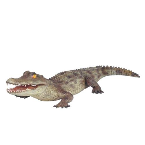 Crocodile Garden Decoration Life-size Statue Figurines Sculpture 198cm Statues Figu