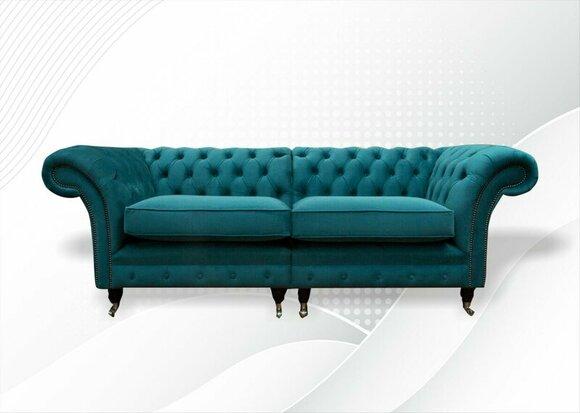 Chesterfield 3 seater fabric living room design couches upholstery sofa sofas turquoise