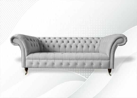 Chesterfield 3 Seater White Living Room Modern Design Sofa New Creative Furniture Fabric