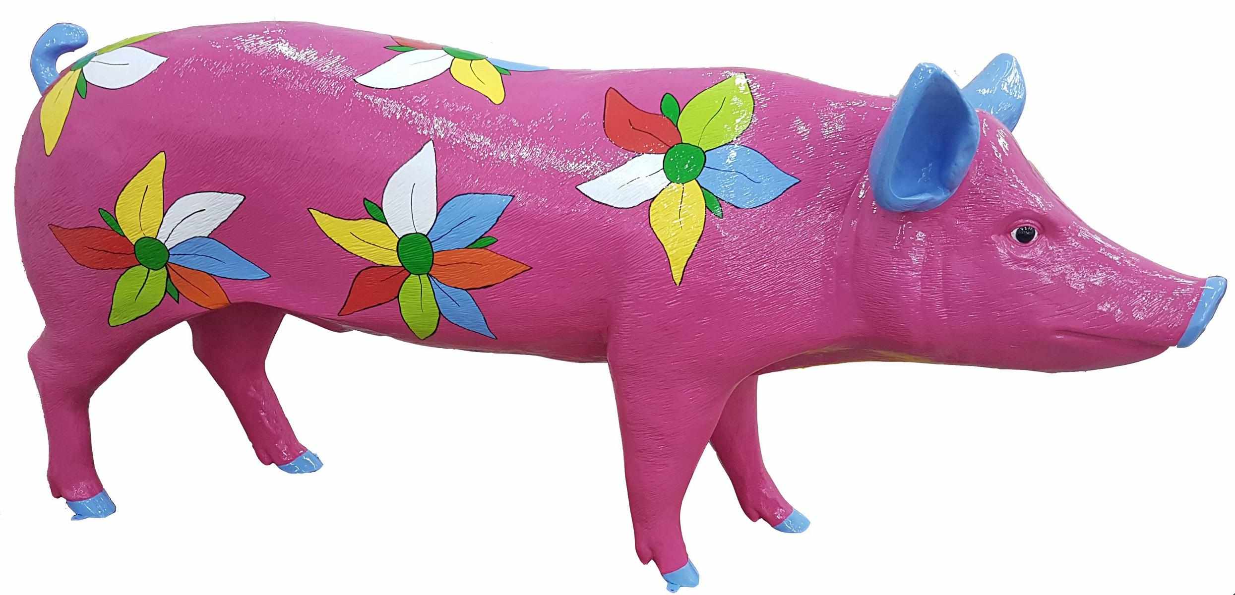 Designer Figurines Modern Decorations Garden Statue Sculpture Sculptures Pig
