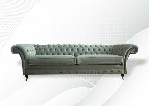 Chesterfield 4 seater gray three seater fabric design couches upholstery sofas xxl big
