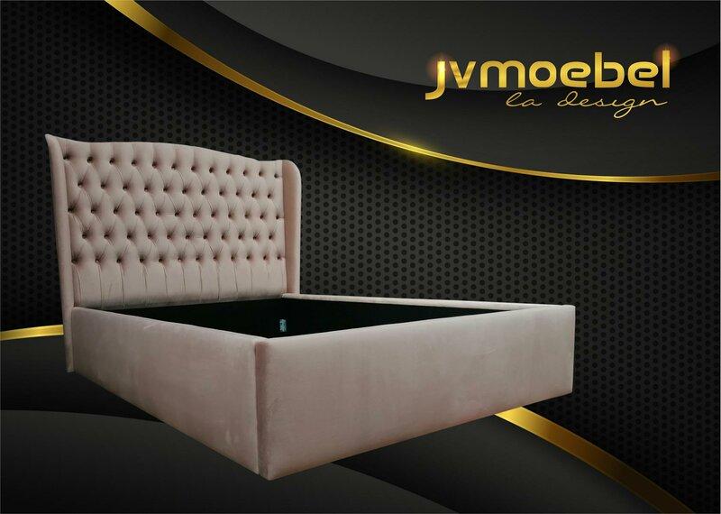 Design bed beds leather hotel luxury textile upholstery marriage double new bedroom