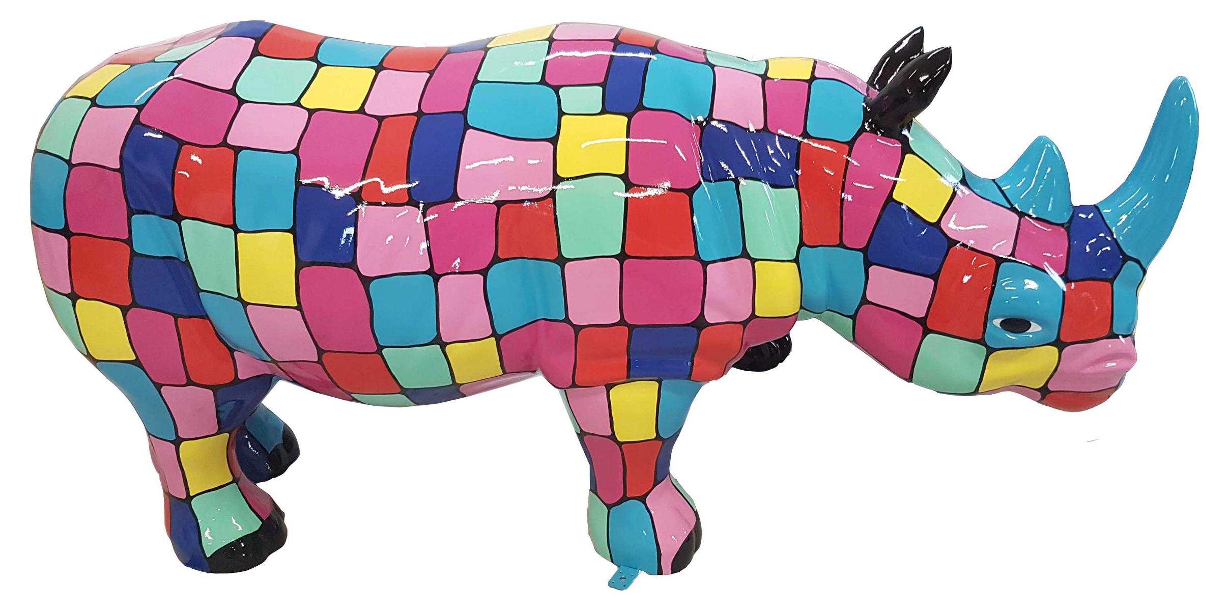Designer New Abstract Figurine Modern Figurines Decoration Good Rhino Garden Sculptures
