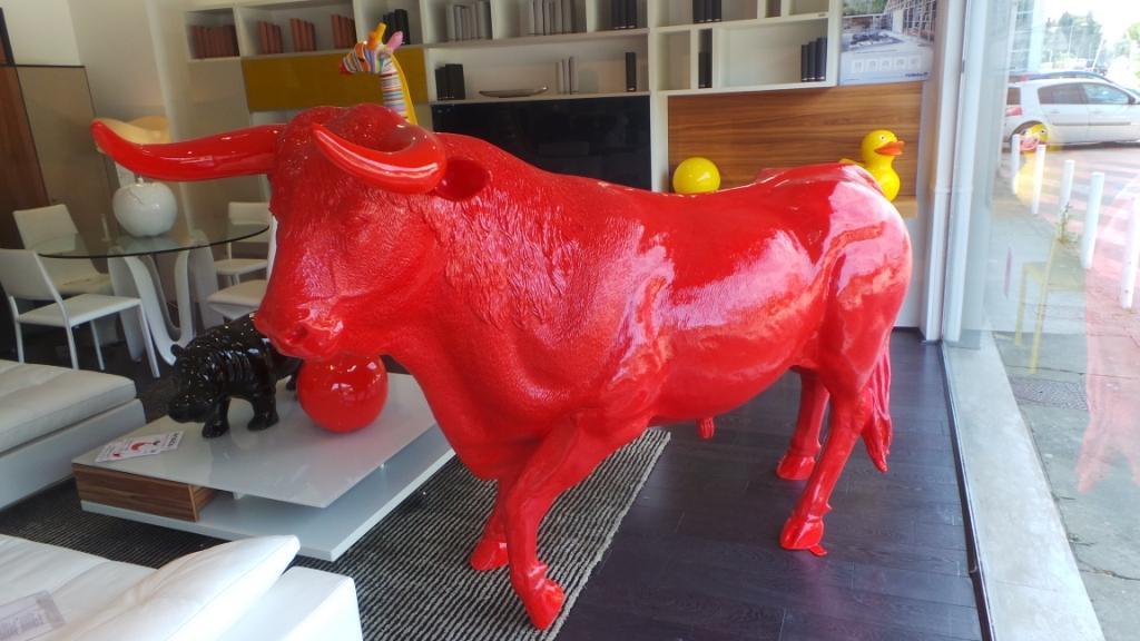 Bull Abstract Figurine Designer Modern Figurines Decoration Garden Sculptures New