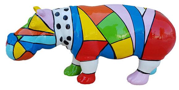 Designer Abstract Figure Figurines Modern Decoration Hippo Garden Sculptures