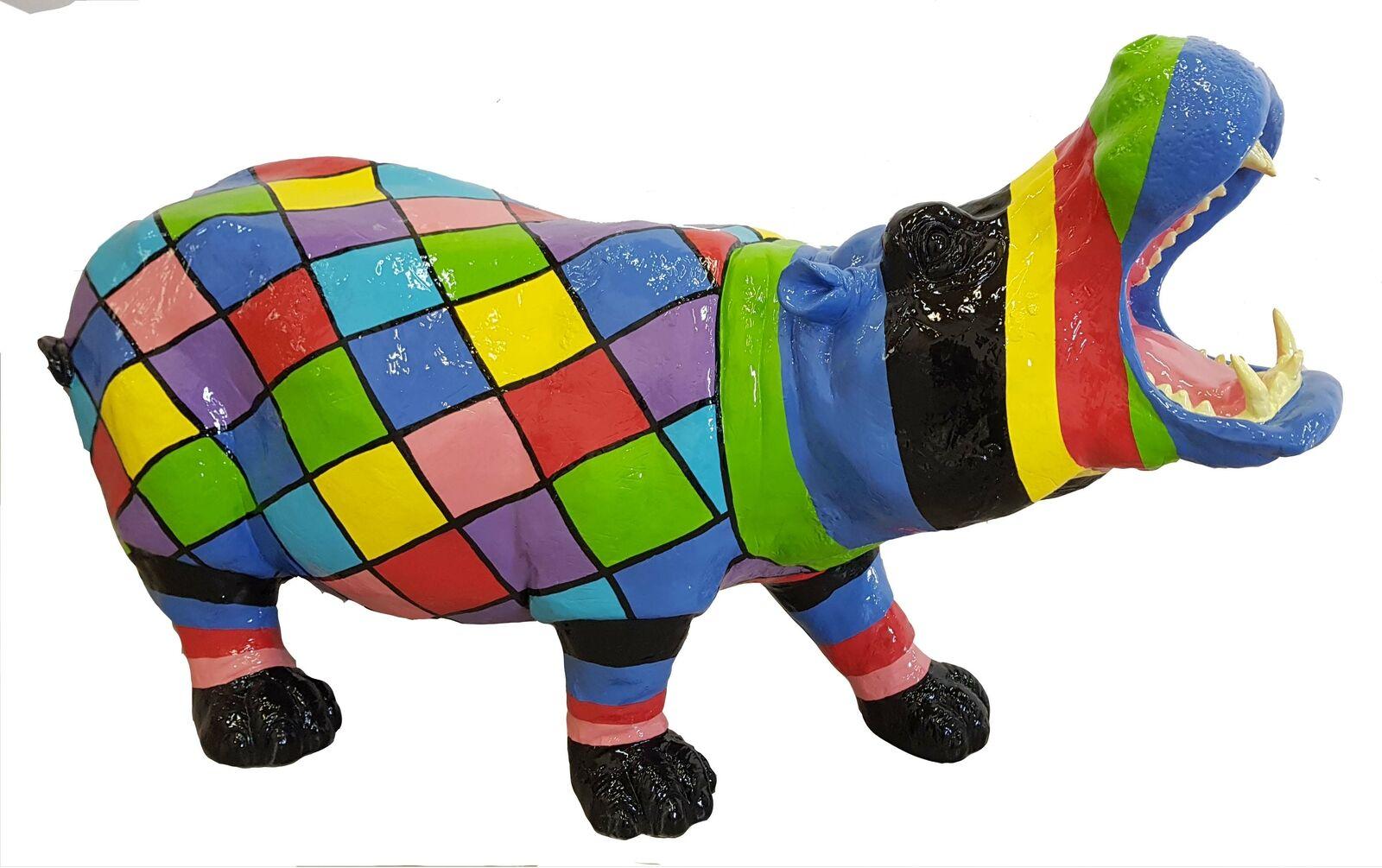 Designer Abstract Figure Hippopotamus Modern Figurines Decoration Garden Sculptures