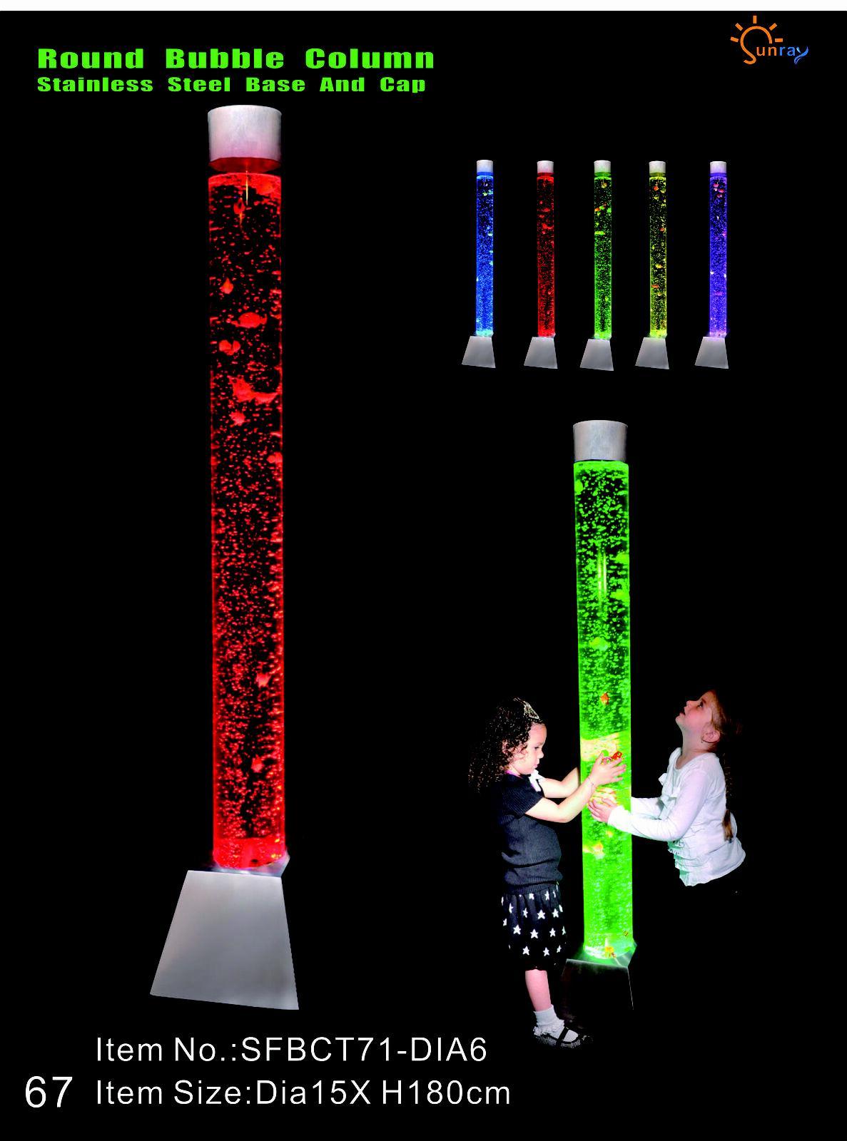 Column Water Columns Water Blubber Tube Wall Wall Water Feature Design LED 180cm