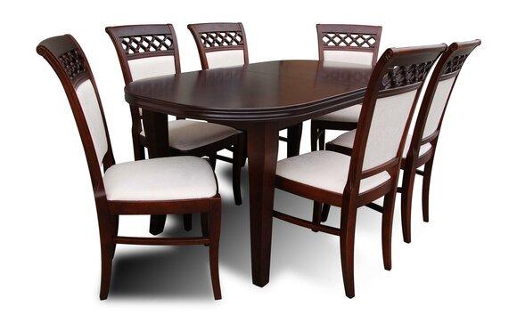 Modern Design Dining Room Set Chair Table Armchair Group 7pcs Furniture