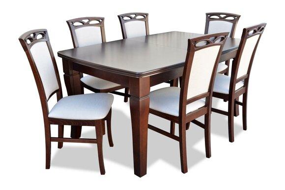Dining Room Wooden Tables Dining Set Chair Group New Table 6 Design Chairs 7pcs