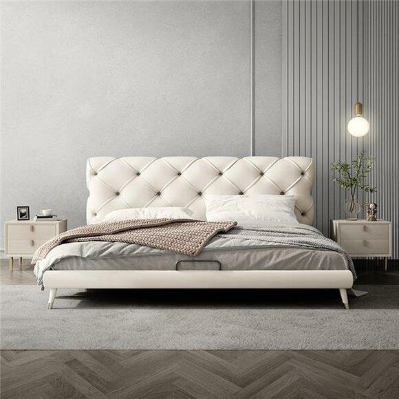 Beds 180x200cm Sleeping Room Textile Fabric Bed Chesterfield Design Luxury Hotel