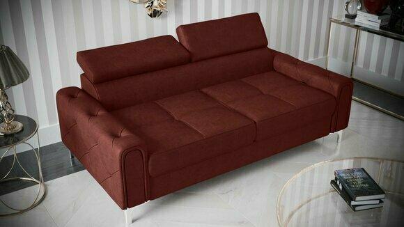 Design couches luxury upholstery furniture sofa couch seat leather textile new 186x100cm