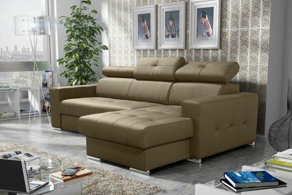 Sofa corner couch upholstery living room new L-shape fabric leather living area sofas