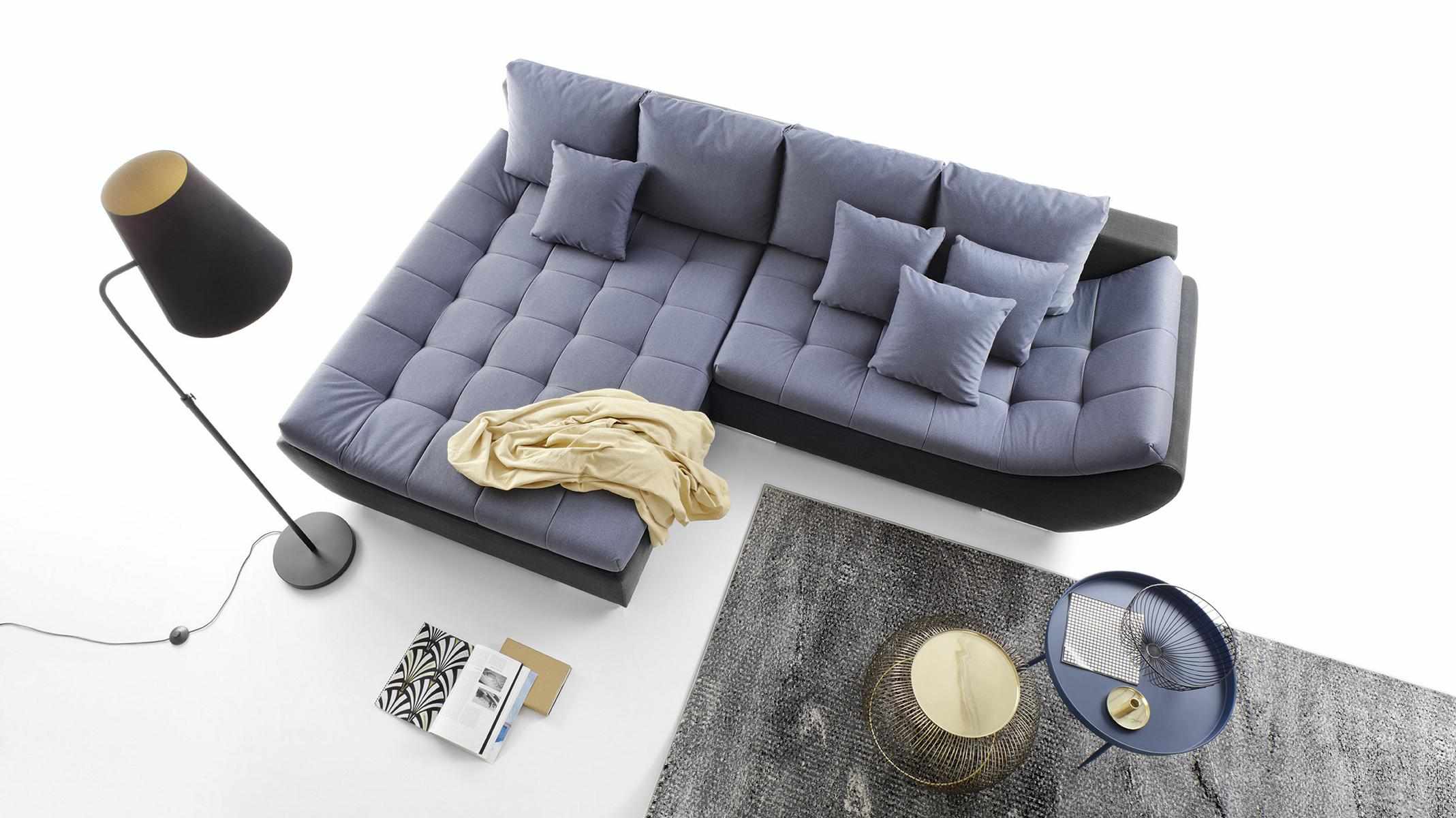 Modern Design Sofas Couches Furniture Fabric L-Shape Living Room Corner Sofa Sleeper New